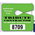 Jumbo Hang Tag Parking Permit (.035" White Reflective)